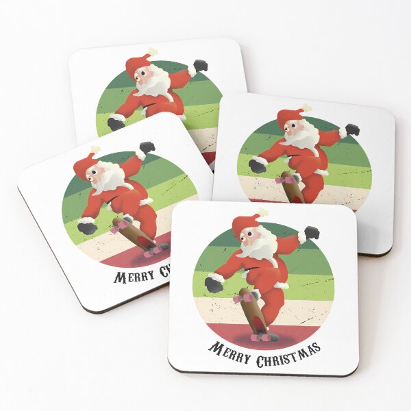 Item preview, Santa Riding His Skate Vintage designed and sold by lunsfor-danille.
