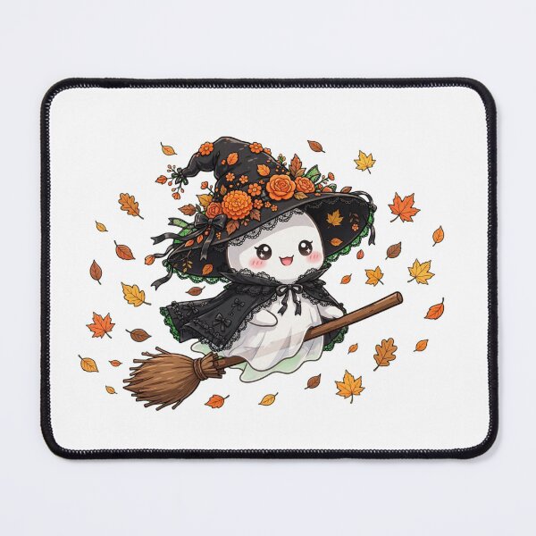 Item preview, Floral Witch Ghost Flying - Coquette Autumn Halloween 2026 designed and sold by OmniaRozza.