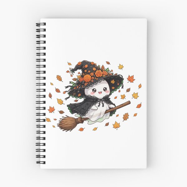 Item preview, Floral Witch Ghost Flying - Coquette Autumn Halloween 2026 designed and sold by OmniaRozza.