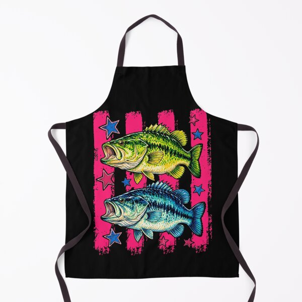 Item preview, Retro Bass Fish with Pink Stripes and Stars designed and sold by haitrieuic96.