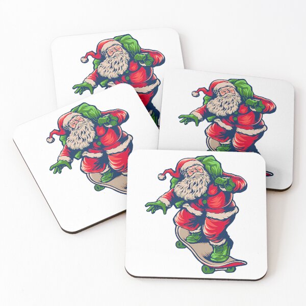 Item preview, Skateboarding Santa Funny Cool Merry Christmas Santa Claus Playing Skateboard Vintage Gift designed and sold by lunsfor-danille.