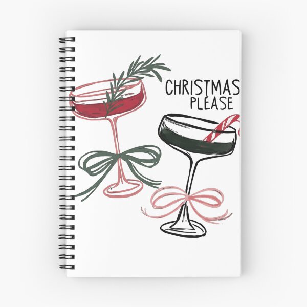 Item preview, Christmas Please Cocktail Glasses with Festive Bows designed and sold by haitrieuic96.