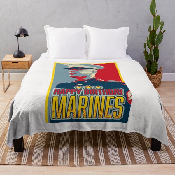 Item preview, Happy Birthday Marines; designed and sold by StickerApe.