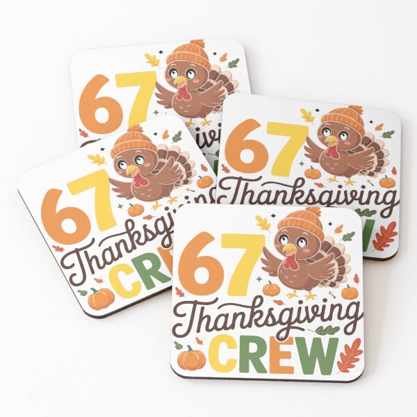 Item preview, 67 Thanksgiving Crew Turkey with Pumpkins and Autumn Leaves designed and sold by haitrieuic96.