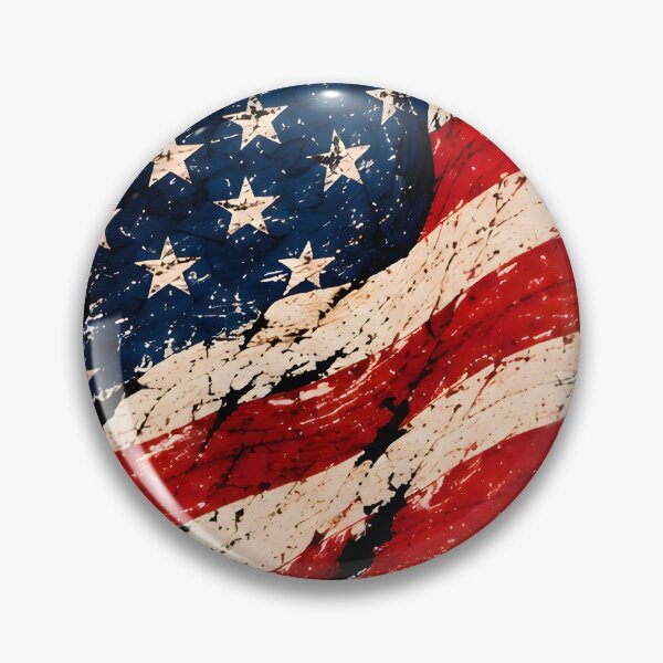 Item preview, Distressed American Flag Brush Stroke Art designed and sold by PreeCha Art & Co..