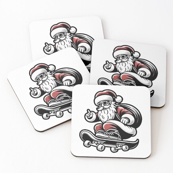 Item preview, Vintage Santa On Skateboard designed and sold by lunsfor-danille.