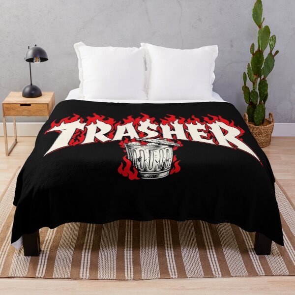 Item preview, Trasher Flaming Trash Can designed and sold by WitchingHourJP.