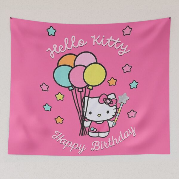 Item preview, Cute Colorful Hello Kitty Birthday Celebration Design designed and sold by iloveyourcupid.
