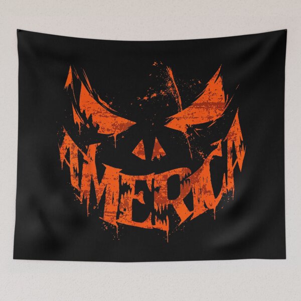Item preview, America Halloween Redux Patriotic USA Flag Pumpkin Spooky designed and sold by River Silva.