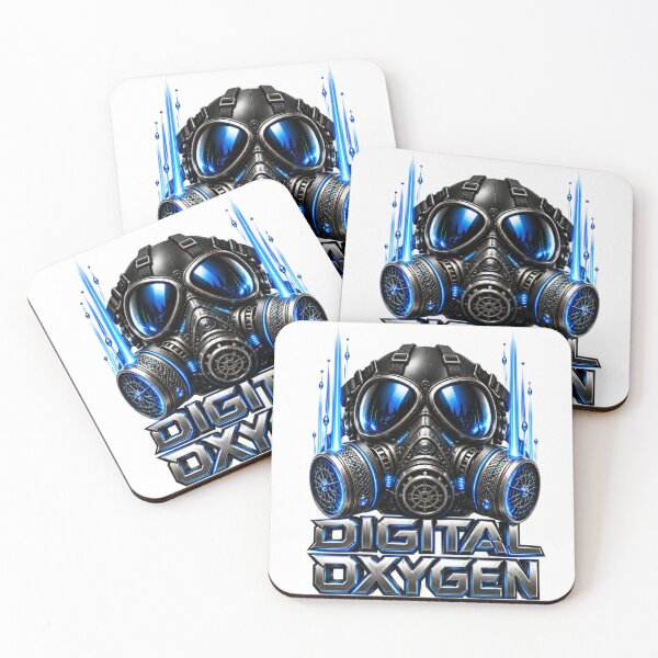Item preview, Digital Oxygen – Neon Respirator designed and sold by DansCreations42.