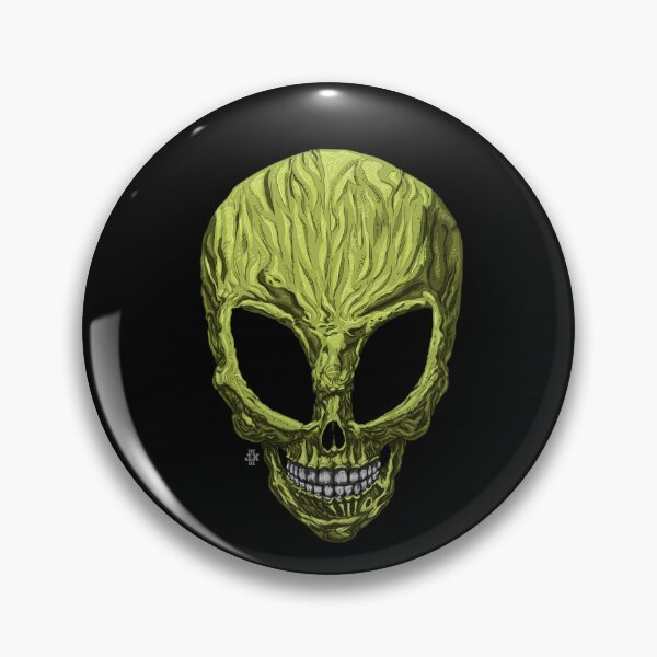 Item preview, Alien skull, Green designed and sold by 4gottenlore.