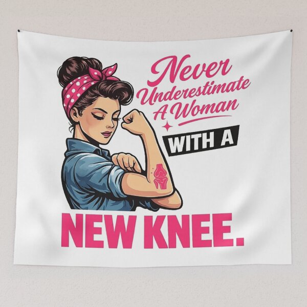 Item preview, Never Underestimate A Woman With A New Knee designed and sold by tinaanderson46.