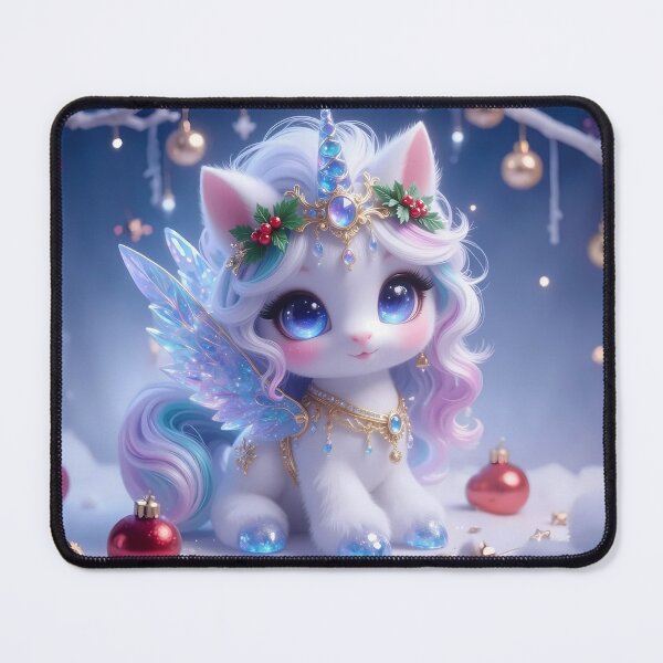 Item preview, Cute Christmas Pegasus Soft Winter Panoramic Art designed and sold by kawaiiaianimals.