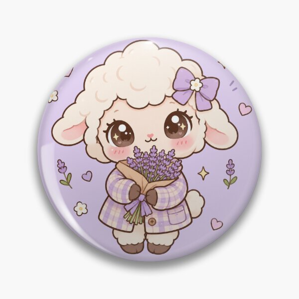 Item preview, Kawaii Lilac Sheep designed and sold by EsenciaZen.