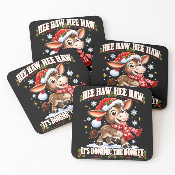 Item preview, Hee Haw Its Dominic The Donkey Funny Cute Christmas designed and sold by MaskedTarget.