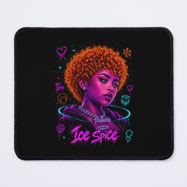 Item preview, Ice Spice Orange Hair Neon Portrait designed and sold by JMS-Artvintage.