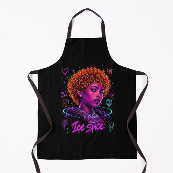 Item preview, Ice Spice Orange Hair Neon Portrait designed and sold by JMS-Artvintage.