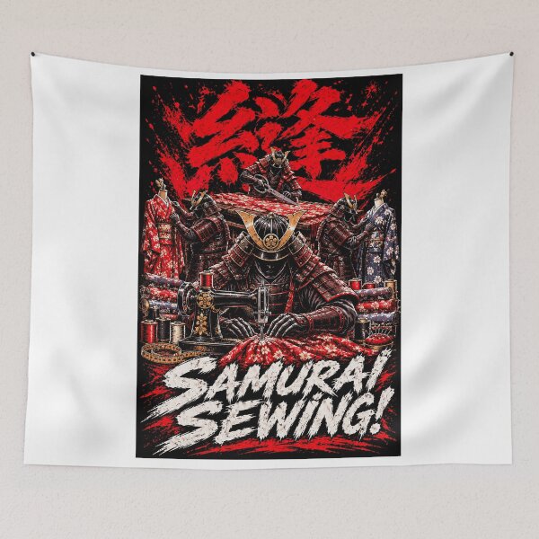 Item preview, Samurai Sewing – The Warrior Tailor Japanese Streetwear designed and sold by kaipapershop.