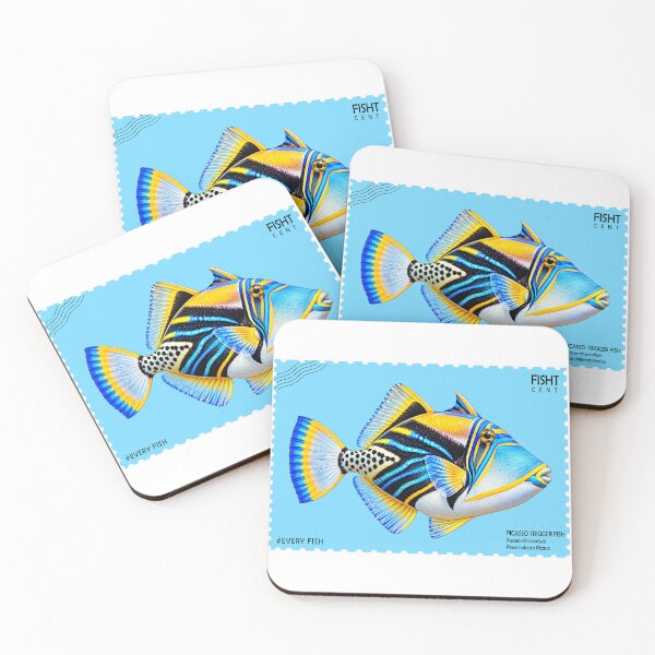 Item preview, PICASSO TRIGGER FISH - STAMP designed and sold by Looplk.