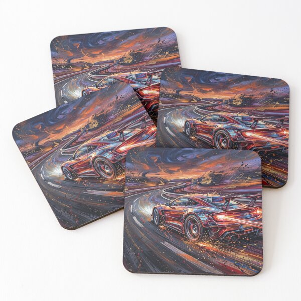 Item preview, Nighttime Race Car Expressionist Speed designed and sold by JonelleTshirts.