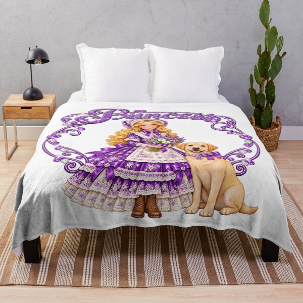 Item preview, Pioneer Princess with Labrador in Amethyst designed and sold by meganlaub1.