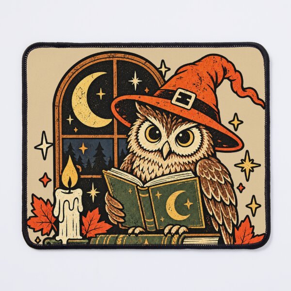 Item preview, Midnight Reading Club – Witchy Owl Book Lover Halloween designed and sold by Blanczet.
