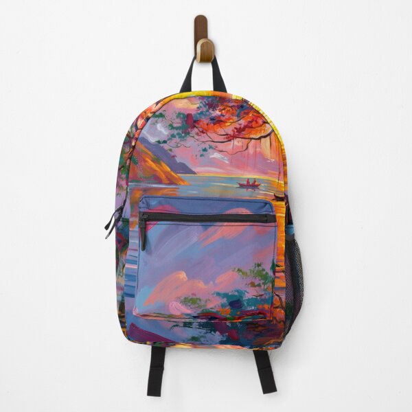 Item preview, Radiant Horizons - Colorful Sunset Dreamscape Painting designed and sold by nhk999.