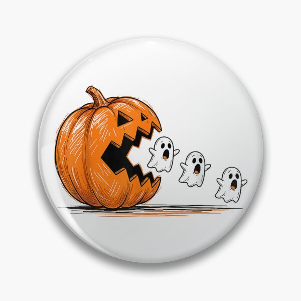 Item preview, Funny Halloween Pumpkin Eating Ghost Gamer Men Boys Kids designed and sold by Denenberg Jardel.