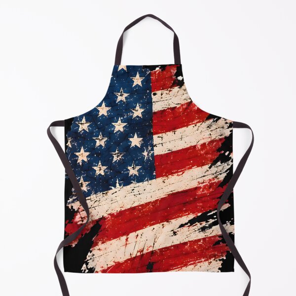 Item preview, Torn American Flag Paint Splatter Art designed and sold by PreeCha Art & Co..