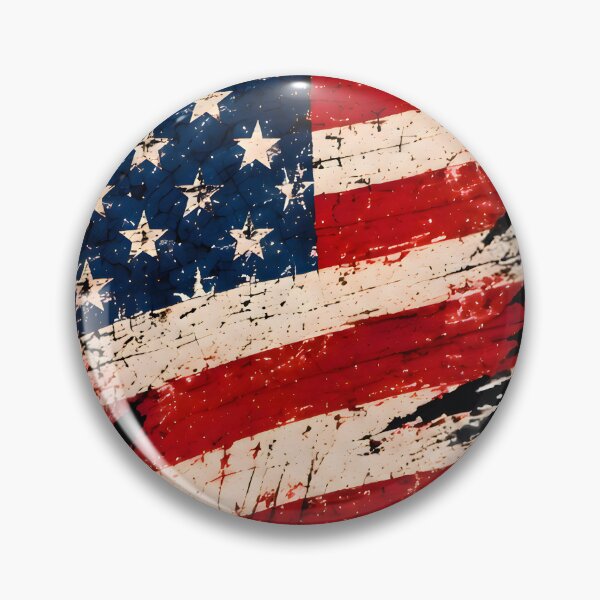 Item preview, Torn American Flag Paint Splatter Art designed and sold by PreeCha Art & Co..