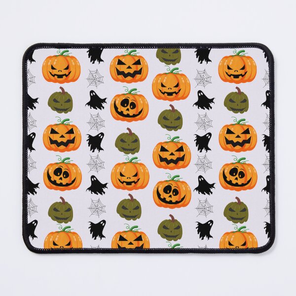 Item preview, Cute Halloween Jack-O-Lantern & Ghost Pattern designed and sold by Whimsyduck.