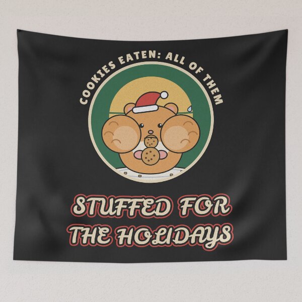 Item preview, Stuffed for the Holidays Hamster Cookie Cheeks designed and sold by somebasic.