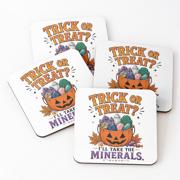 Item preview, Trick or Treat, I'll Take the Minerals – Funny Mineralogist Halloween Gift designed and sold by CuteDesignables.
