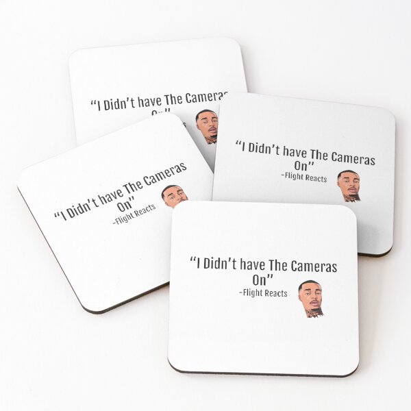 Item preview, I Didn'T Have The Cameras On L Flight Reacts Sticker designed and sold by israelvelasquez.