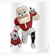 UGA & Hairy Dawg Poster