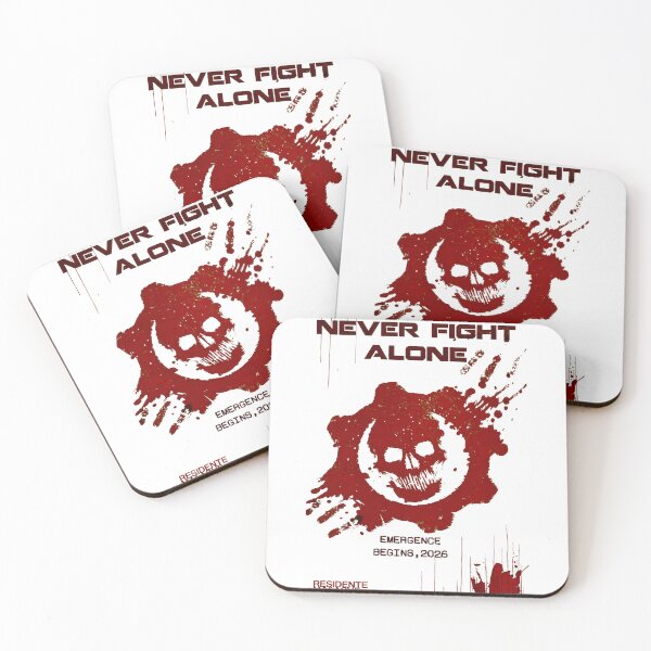 Item preview, Gears of War Never Fight Alone Skull Emblem designed and sold by Lucinda--Power.