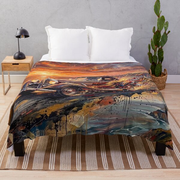 Item preview, Classic Vintage Car Coastal Sunset designed and sold by JonelleTshirts.