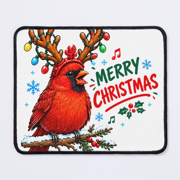 Item preview, Christmas Cardinal - Merry Christmas Red Bird designed and sold by clarkfraser.