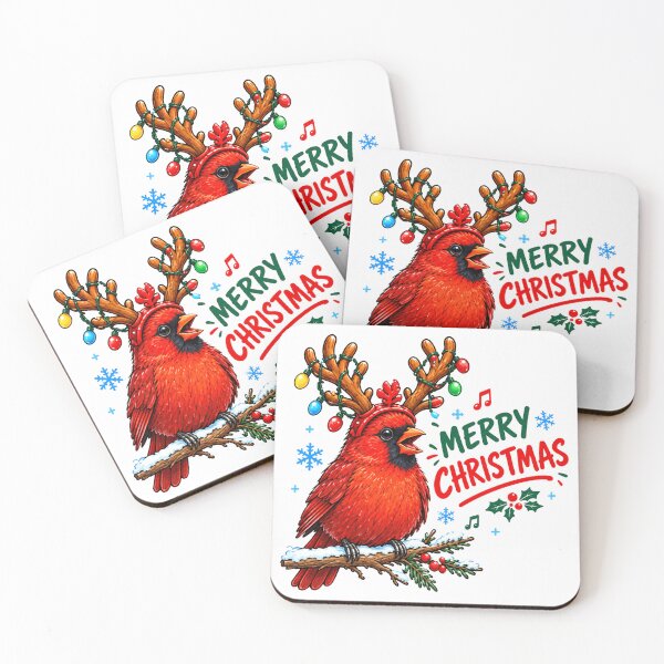 Item preview, Christmas Cardinal - Merry Christmas Red Bird designed and sold by clarkfraser.