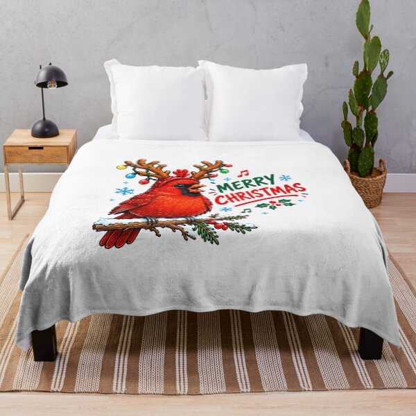 Item preview, Christmas Cardinal - Merry Christmas Red Bird designed and sold by clarkfraser.