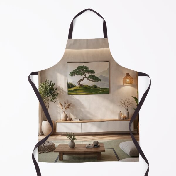 Item preview, Bonsai Harmony - Modern Japanese Living Room Design designed and sold by nhk999.