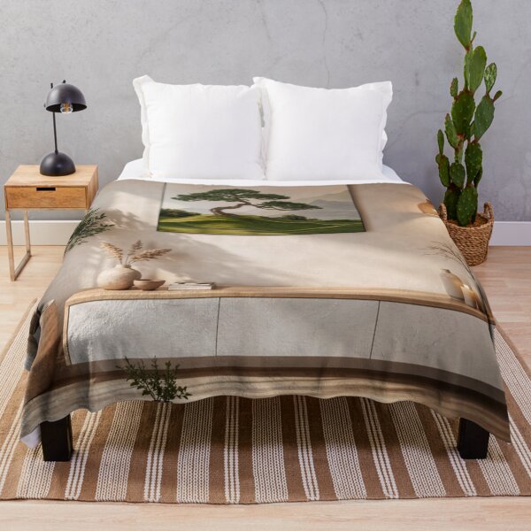 Item preview, Bonsai Harmony - Modern Japanese Living Room Design designed and sold by nhk999.
