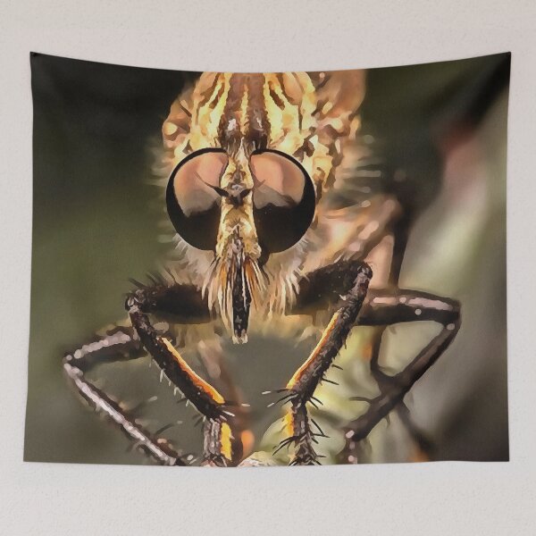 Artikelvorschau, Robber Fly Profil Asildae Künstlerische Nahaufnahme entworfen und verkauft von taiche.