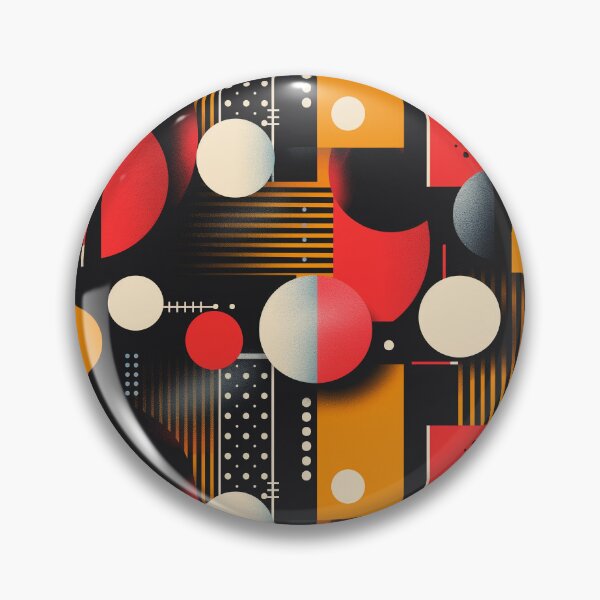 Item preview, Bauhaus Geometric Abstract Shapes Retro Pattern designed and sold by NTGUILTY.