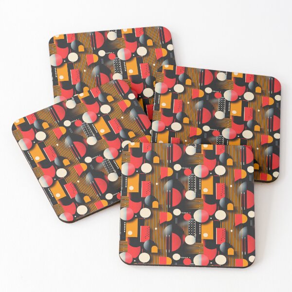Item preview, Bauhaus Geometric Abstract Shapes Retro Pattern designed and sold by NTGUILTY.