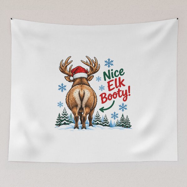 Item preview, Christmas Elk - Merry Christmas Wildlife Lover designed and sold by clarkfraser.