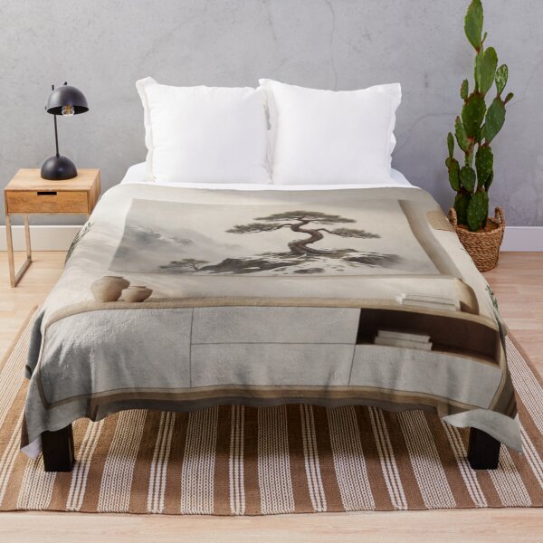 Item preview, Bonsai Minimalism - Japandi Interior Architecture Print designed and sold by nhk999.
