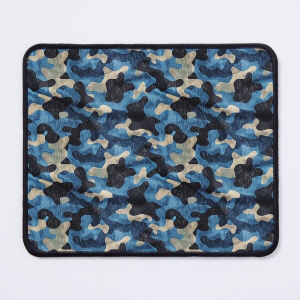 Item preview, Blue Navy Camouflage Wrinkled Fabric Texture Pattern designed and sold by NTGUILTY.