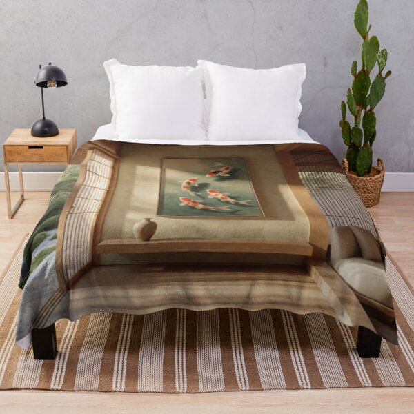 Item preview, Koi Serenity - Japanese Architectural Interior Art designed and sold by nhk999.