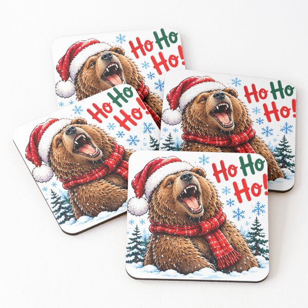 Item preview, Christmas Grizzly Bear - Merry Christmas Bear Lover designed and sold by clarkfraser.